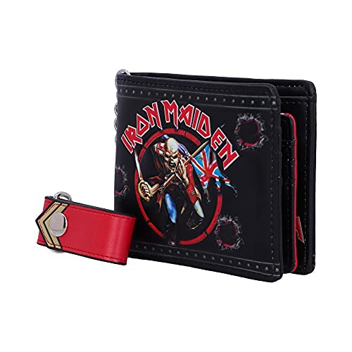 Nemesis Now offiziell lizenzierte Iron Maiden Eddie Trooper Geldbörse, PU, ​​Schwarz, 11 cm