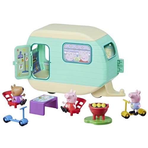 Peppa Pig Peppa's Caravan Playset - 2-in-1 Camping Adventure with Figures & Accessories 21