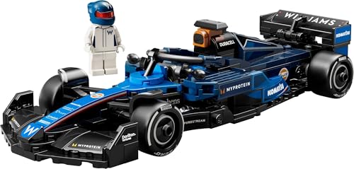 LEGO Speed Champions Williams Racing FW46 F1 Race Car Toy with Driver Minifigure - Building Set for 10+ 8