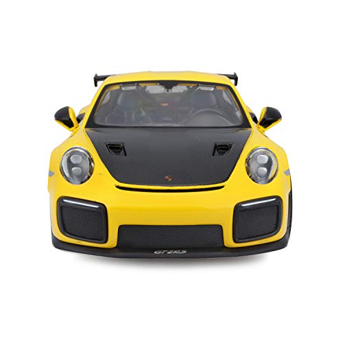 Maisto 1:24 Porsche 911 GT2 RS Diecast Model Car - Yellow and Black 14