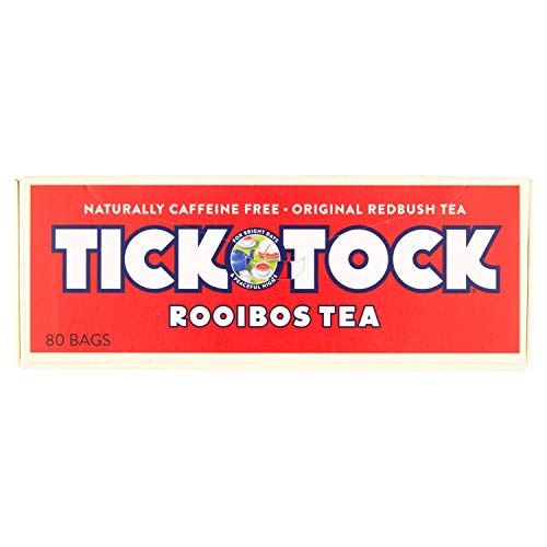 Tick Tock Rooibos Tea, 80 Teabags - Naturally Caffeine-Free Redbush Tea
