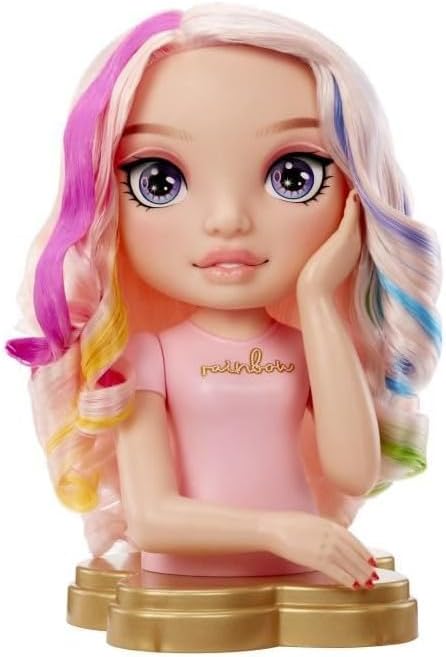 Rainbow High Styling Head - 33 cm Bella 4-in-1 Playset with Washable Hair & Nail Polish