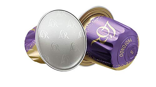 L'OR Espresso Lungo Profondo Coffee Pods x20 Intensity 8 - Pack of 10 (Total 200 Capsules)