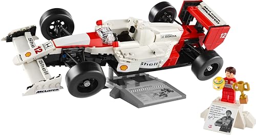 LEGO Icons McLaren MP4/4 & Ayrton Senna - F1 Model Car Building Set for Adults 10