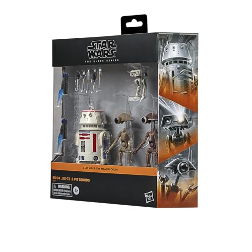 Star Wars The Black Series R5-D4, BD-72 & Pit Droids - 15-cm Action Figures for Galactic Play