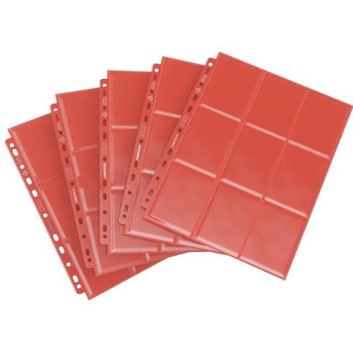 Gamegenic Sideloading 18-Pocket Pages (10-Pack) - Red