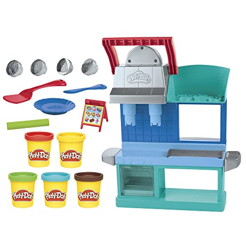 Play-Doh Kitchen Creations Busy Chef's Restaurant Playset - 2-Sided Pretend Play Kitchen for Ages 3+ 12