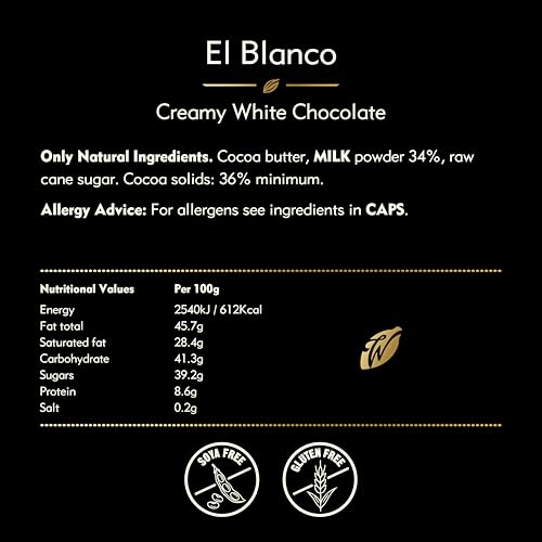 Willie's Cacao Bar - El Blanco, White Chocolate, 50g - Sublimely Creamy, Artisan Bean to Bar 5