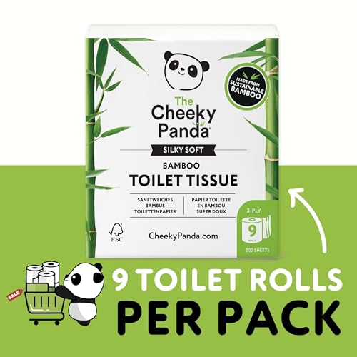 The Cheeky Panda - Bamboo Toilet Paper 9 Rolls | Plastic-Free, FSC-Certified, Hypoallergenic 11