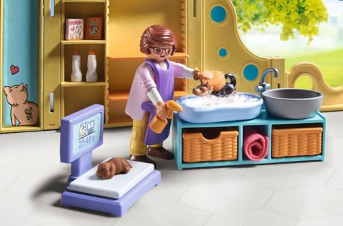 PLAYMOBIL My Life Puppy House Playset - Animal Figures Set for Kids Ages 4+ 6