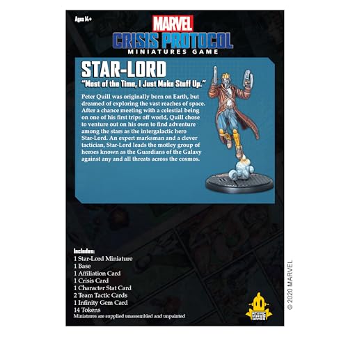 Atomic Mass Games Marvel Crisis Protocol: Star-Lord Character Pack 4