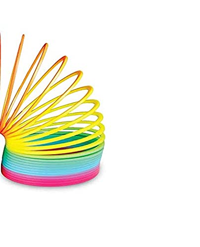 Tobar 10478 Rainbow Springy Wind-Up Toy - Large Plastic Coil for Ages 3+ | Walks Down Stairs