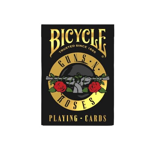 Bicycle Guns N' Roses Playing Cards Yellow Tuck Case with Air Cushion Finish