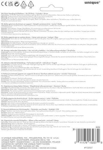 Unique Gold Standing Number 7 Foil Balloon 30" - Party Decoration 3