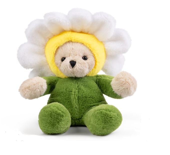 LITTLE Living Nature Play Flower - Daisy Stuffed Plush Toy | Soft Collectible for Kids & Adults 6