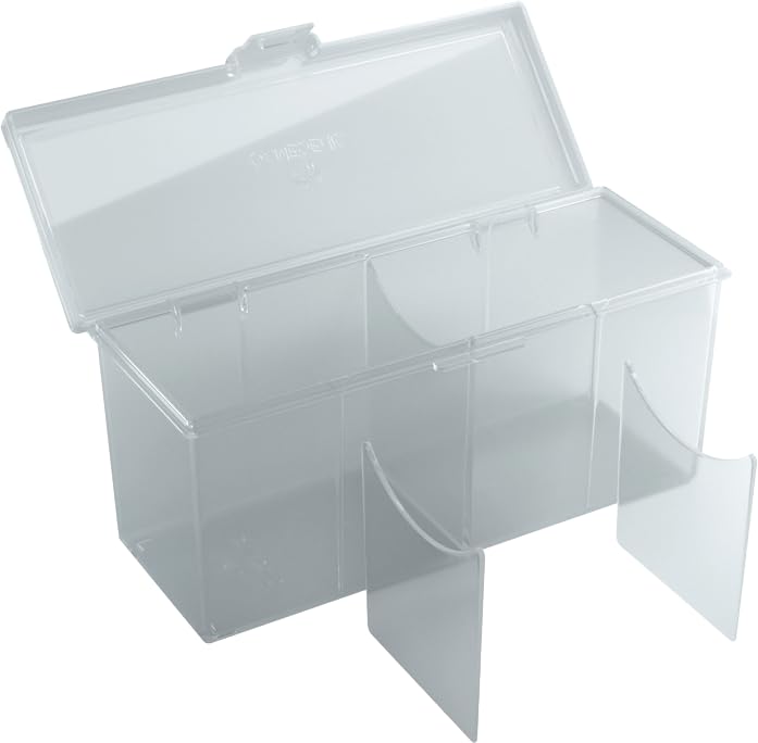 Gamegenic Fourtress 320-Card Deck Holder - Rigid Stackable Box with Lock, Clear 6