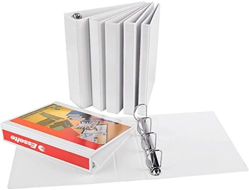 Esselte Essentials Presentation Binder, PP, 3 cm Ring Diameter, 49703 - A4, White