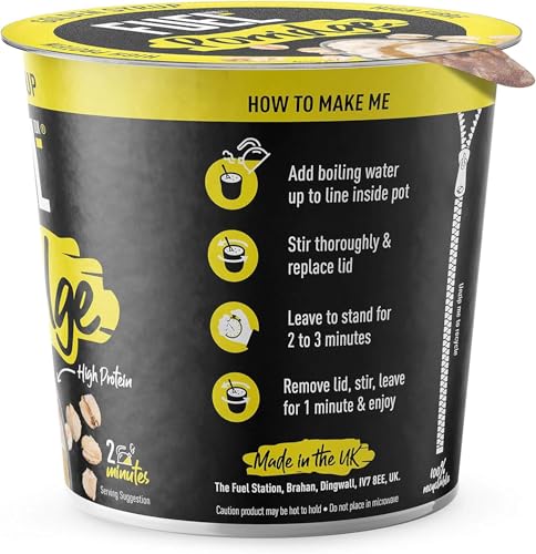 FUEL10K Golden Syrup High Protein Porridge Oat Cereal Pot - 8 x 70g 7