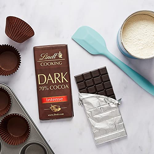 Lindt - Cooking Dark Chocolate Bar 70% Cocoa, 200g 4