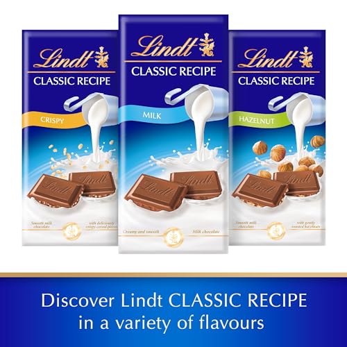 Lindt Classic Recipe Milk Chocolate Caramel Sea Salt 100g 6