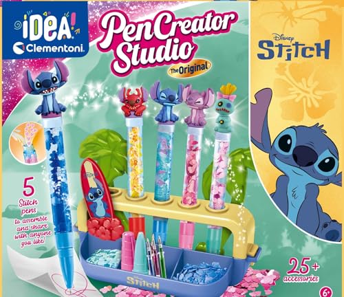 Clementoni - Stitch Pen Lab Create Colourful Stitch-Inspired Pens with Accessories 3