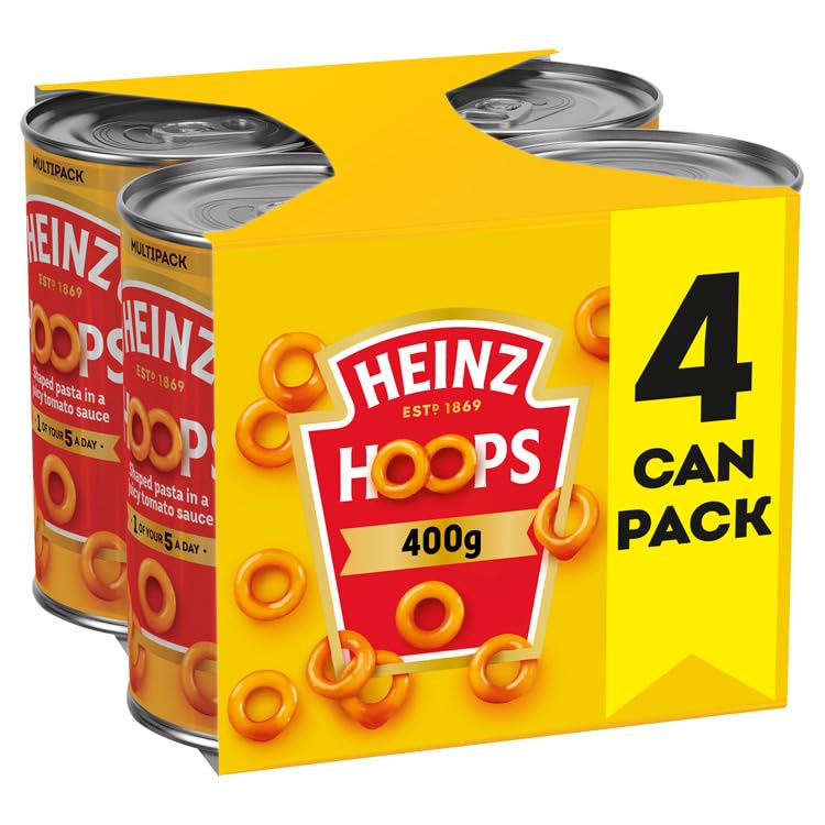 Heinz Spaghetti Hoops in Tomato Sauce (4x400g)