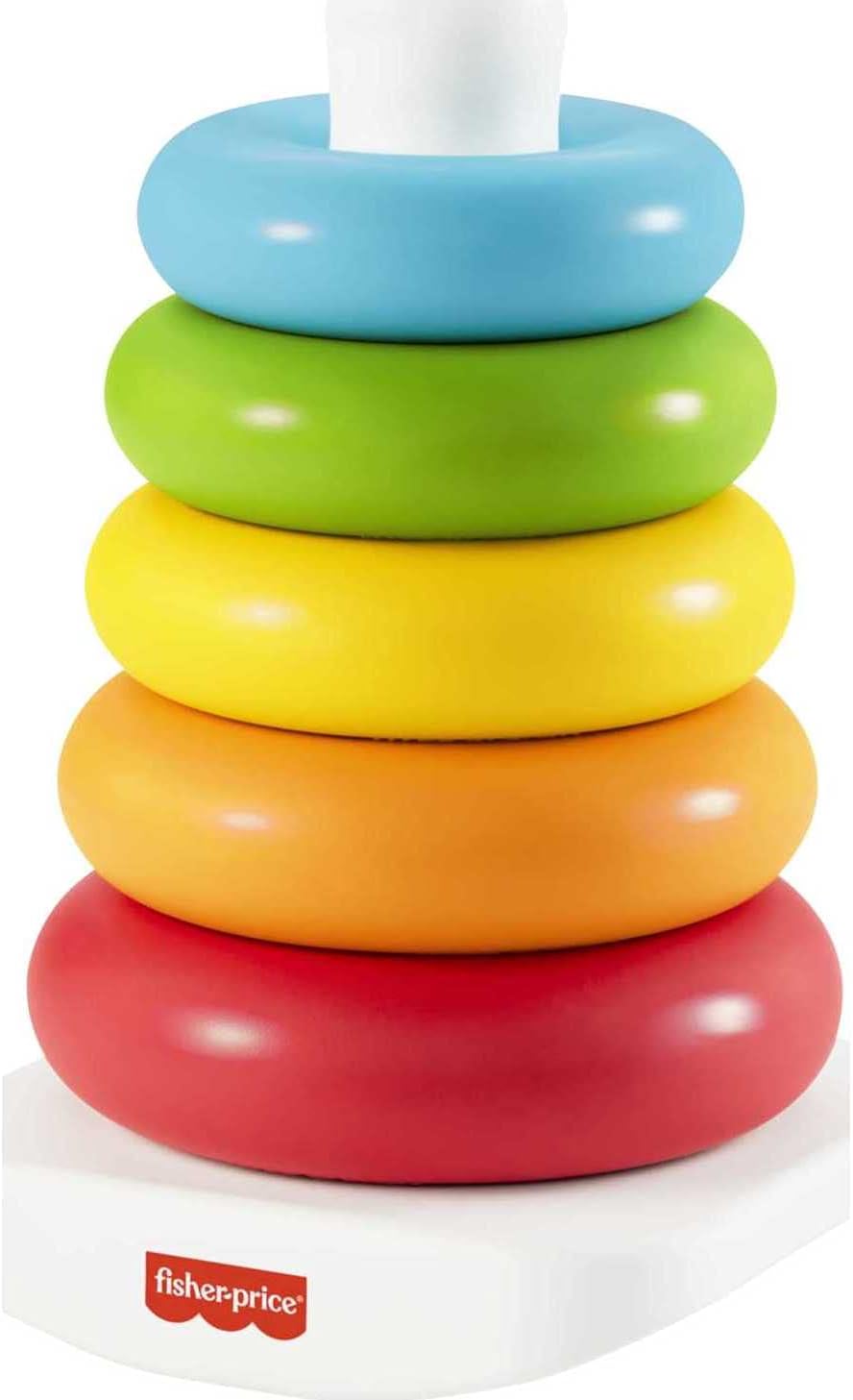Fisher-Price Eco Rock-a-Stack - Classic Stacking Toy for Babies 6M+