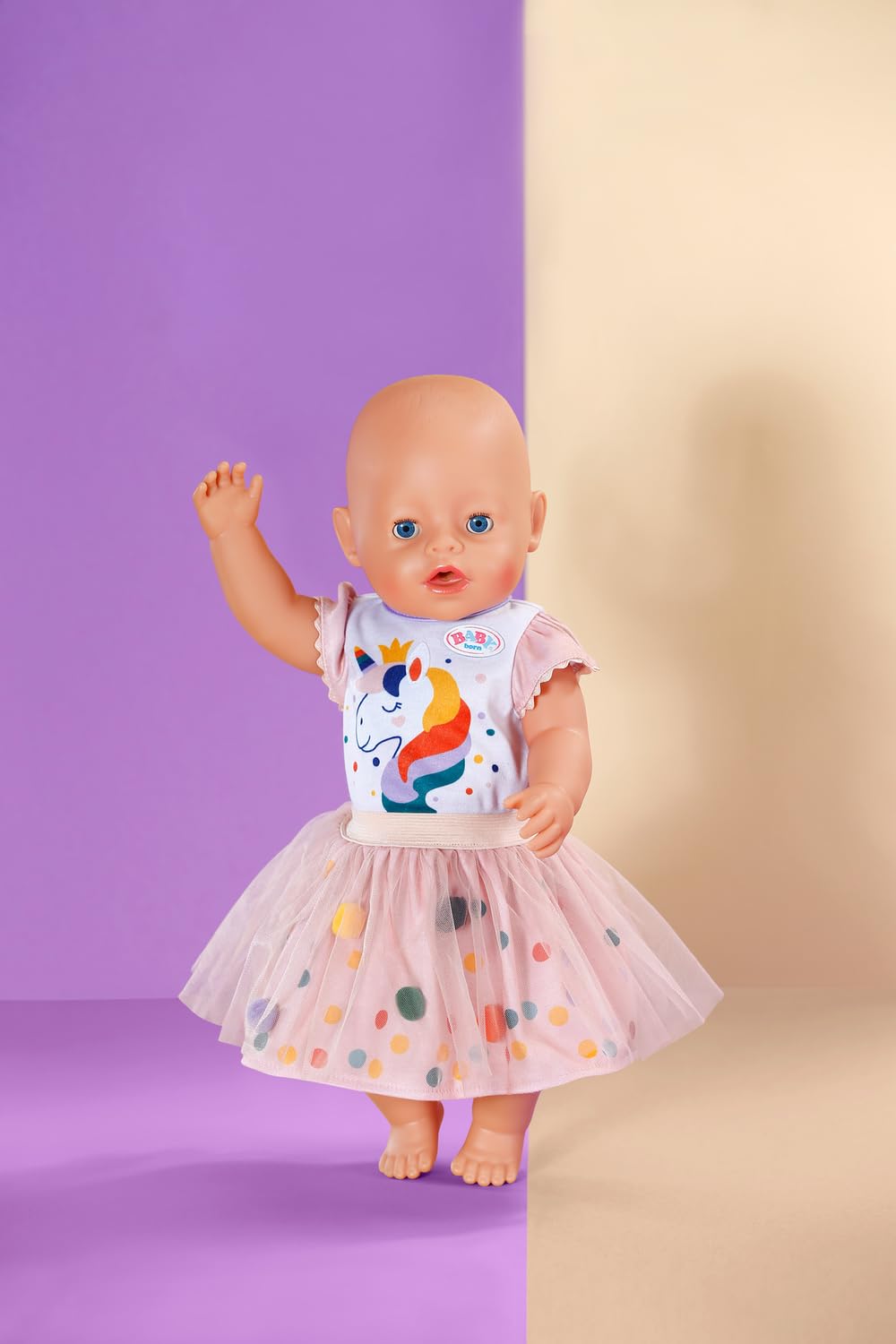 BABY born Unicorn Tutu Dress - 2-Piece Outfit for 43cm Dolls