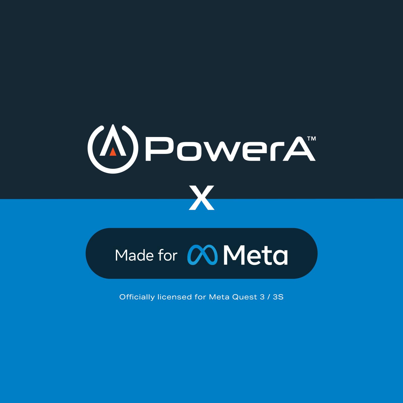 PowerA Charging Station for Meta Quest 3 / 3S - Officially Licensed VR Charging Dock with Rechargeable Controller Batteries