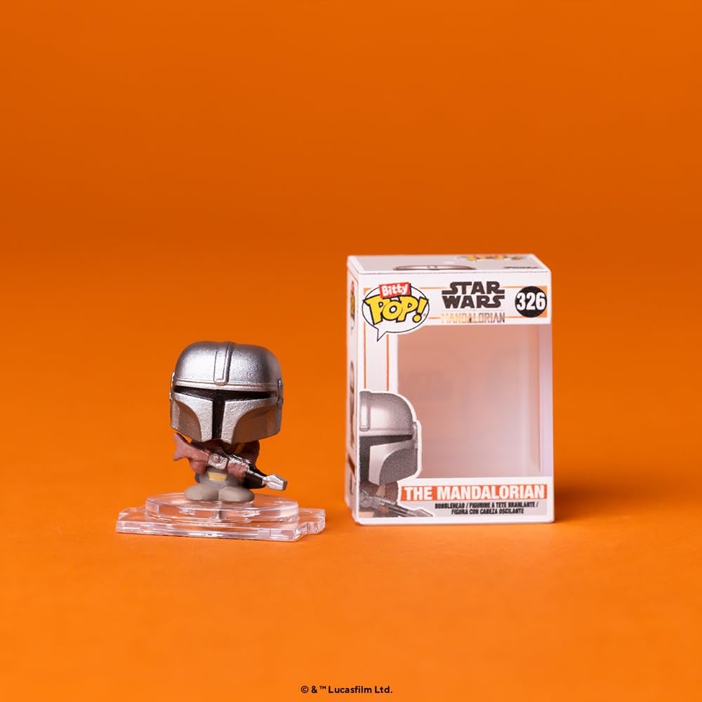 Funko Bitty POP! The Mandalorian - The Mandalorian, Kuiil, Offworld Jawa & Mystery Grogu Vinyl Figures (75452) 3