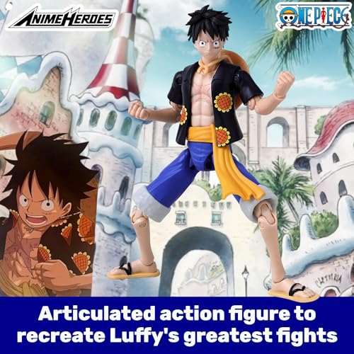Monkey D. Luffy 'Dressrosa Version' Action Figure - 17cm Anime Heroes Collectible by Bandai 10