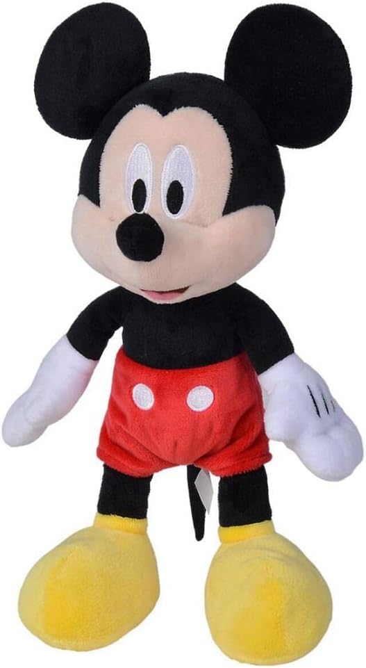 Simba 6315870225 Mickey Mouse Plush Toy - 25 cm Cuddly Soft Stuffed Animal for Babies
