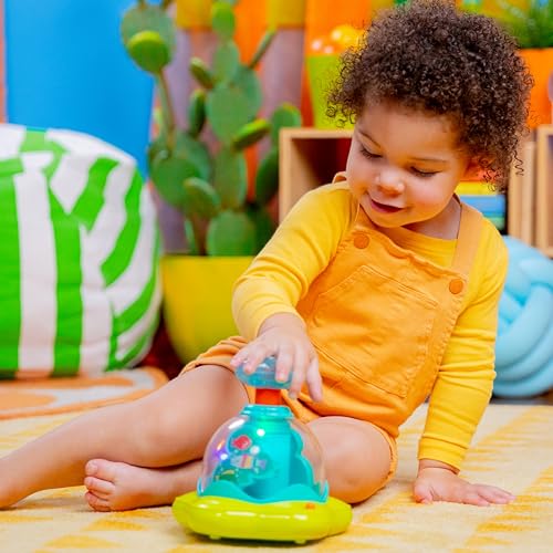 Bright Starts Press &amp; Glow Spinner - Light-Up Musical Activity Toy for 6+ Months 11