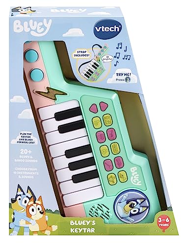 VTech Bluey Keytar - Official Musical Toy with 5 Instrument Sounds & Character Phrases 7