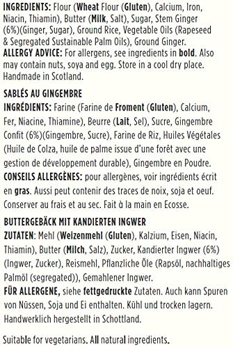 Shortbread House of Edinburgh Handmade Mini Shortbread Biscuits with Warming Stem Ginger, 150g 8