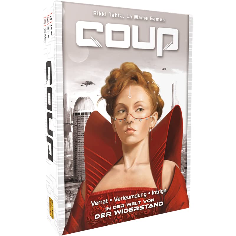 ELZNIR GAMES Coup Resistor Card Game for 2-6 Players, German Edition