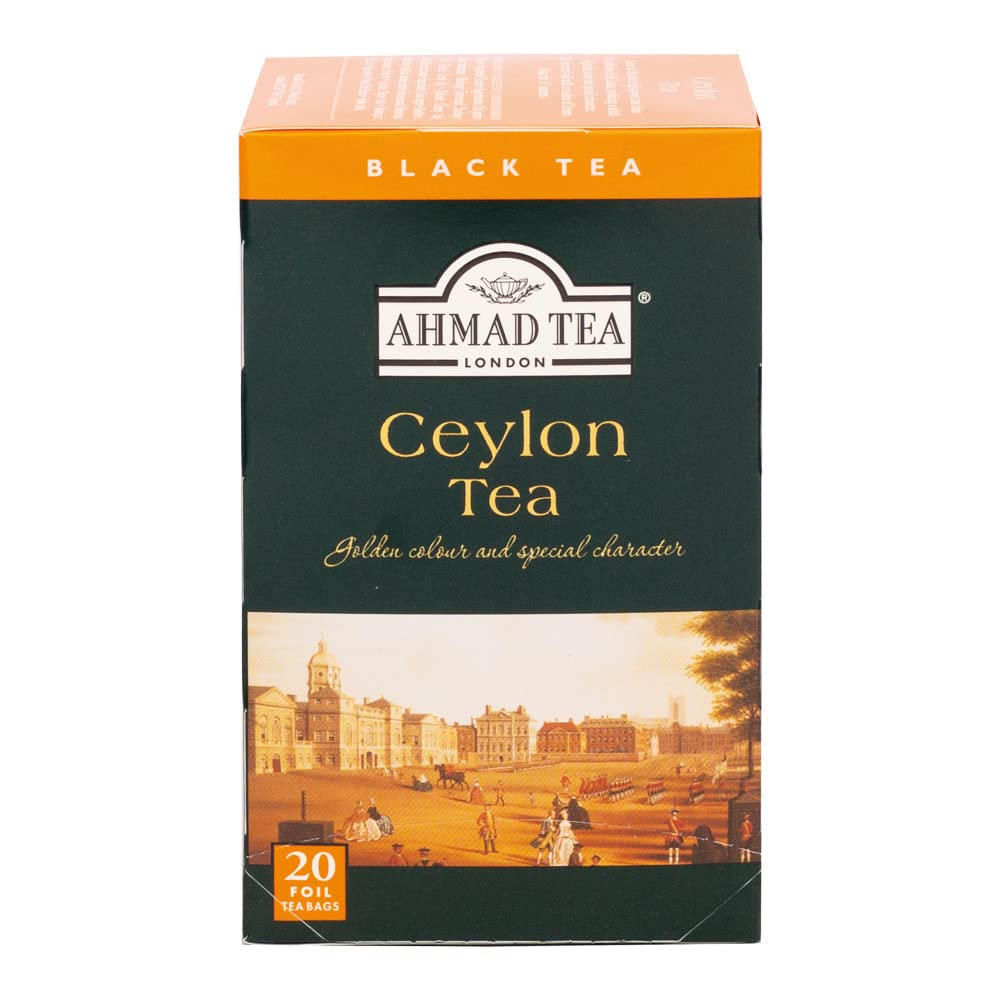 Ahmad Tea Ceylon Black Tea | 20 Individually Foil-Wrapped Teabags