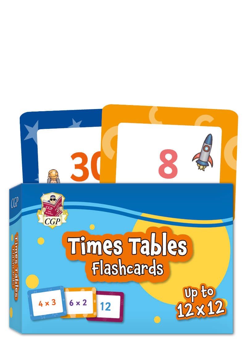 CGP New Times Tables Flashcards - Learning 1 to 12 Times Tables | Cards | English