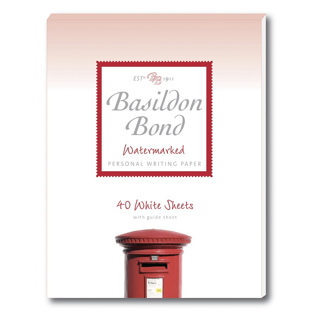 Basildon Bond Writing Pad - 40 Sheets White Paper | 137 x 178 mm Duke Size 1