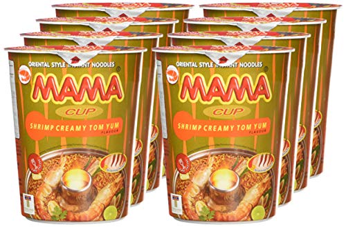 Mama Instant Cup Noodle Creamy Shrimp Tom Yum Flavor 70g - Pack of 12 4