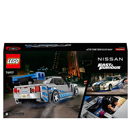 LEGO Speed Champions Nissan Skyline GT-R (R34) Race Car - 319-Piece Building Set for Ages 9+ 22