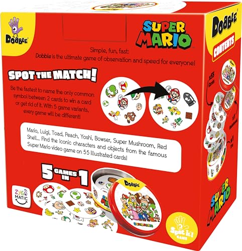 Asmodee Dobble Super Mario - Family Card Game for 2-8 Players, Ages 6+, 15-Minute Play 6