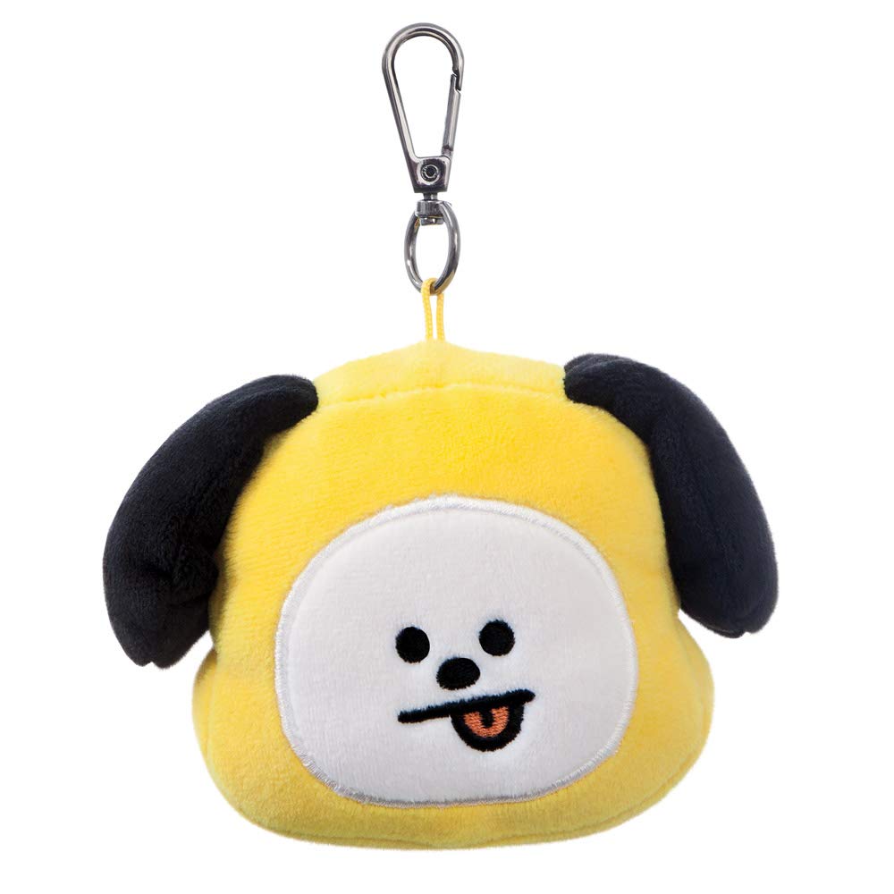 AURORA BT21 CHIMMY Plush Key Clip | Official Merchandise | Yellow Faux Fur | Model 61333