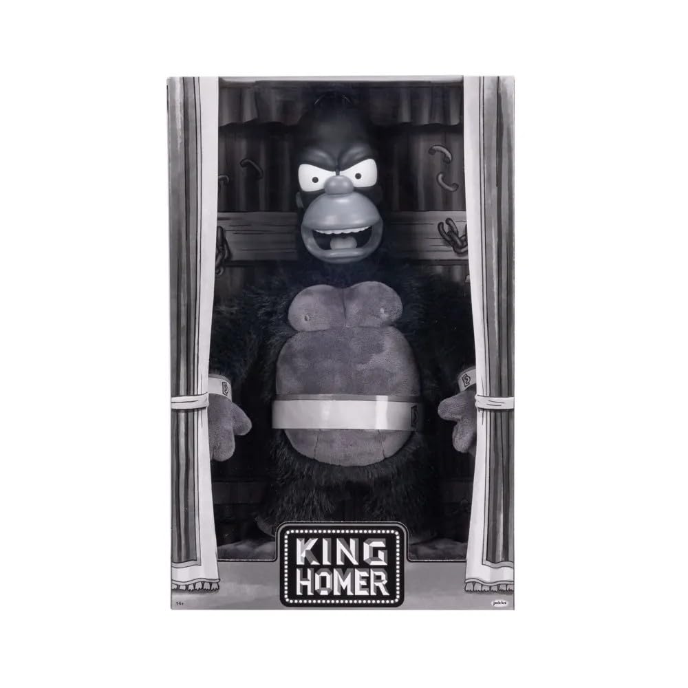 The Simpsons King Homer Collectible Plush - 16in Officially Licensed Jakks Pacific Toy