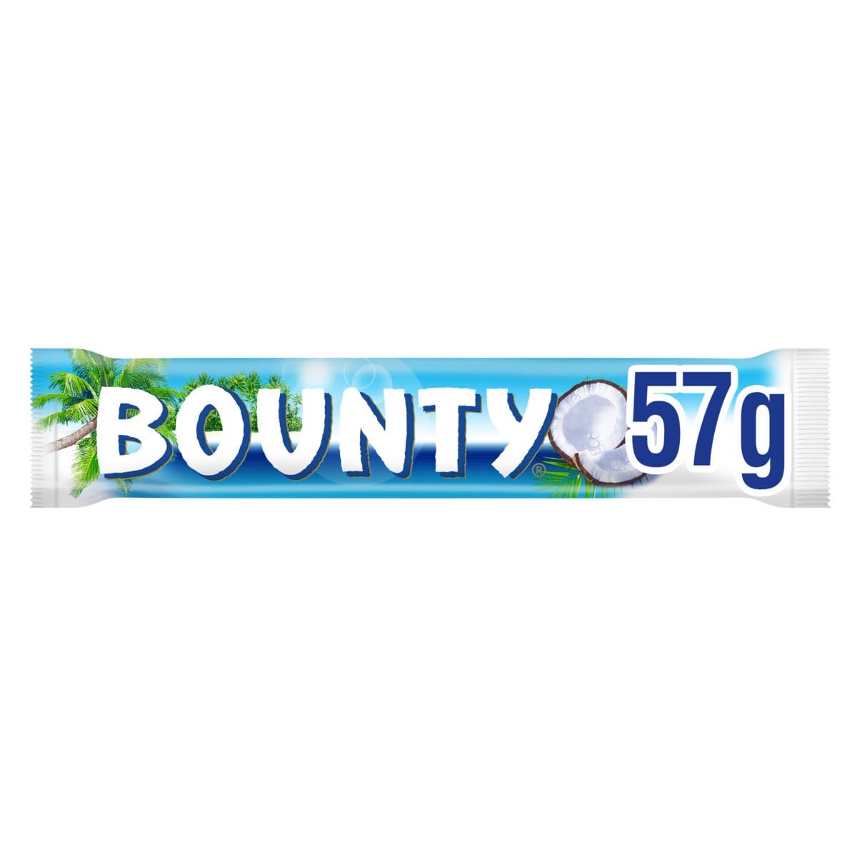 Bounty Coconut & Milk Chocolate Box, Bulk 24-Pack, 57g Bars