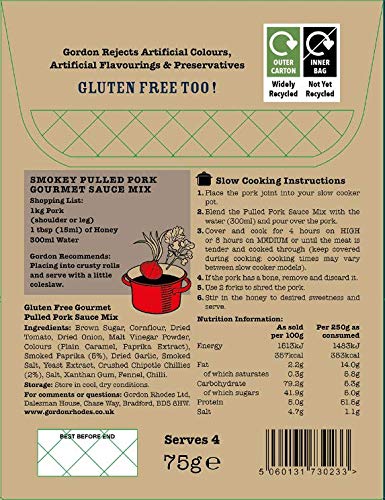 Gordon Rhodes - Pig Easy American Style BBQ Pulled Pork Gourmet Recipe Sauce Mix 4