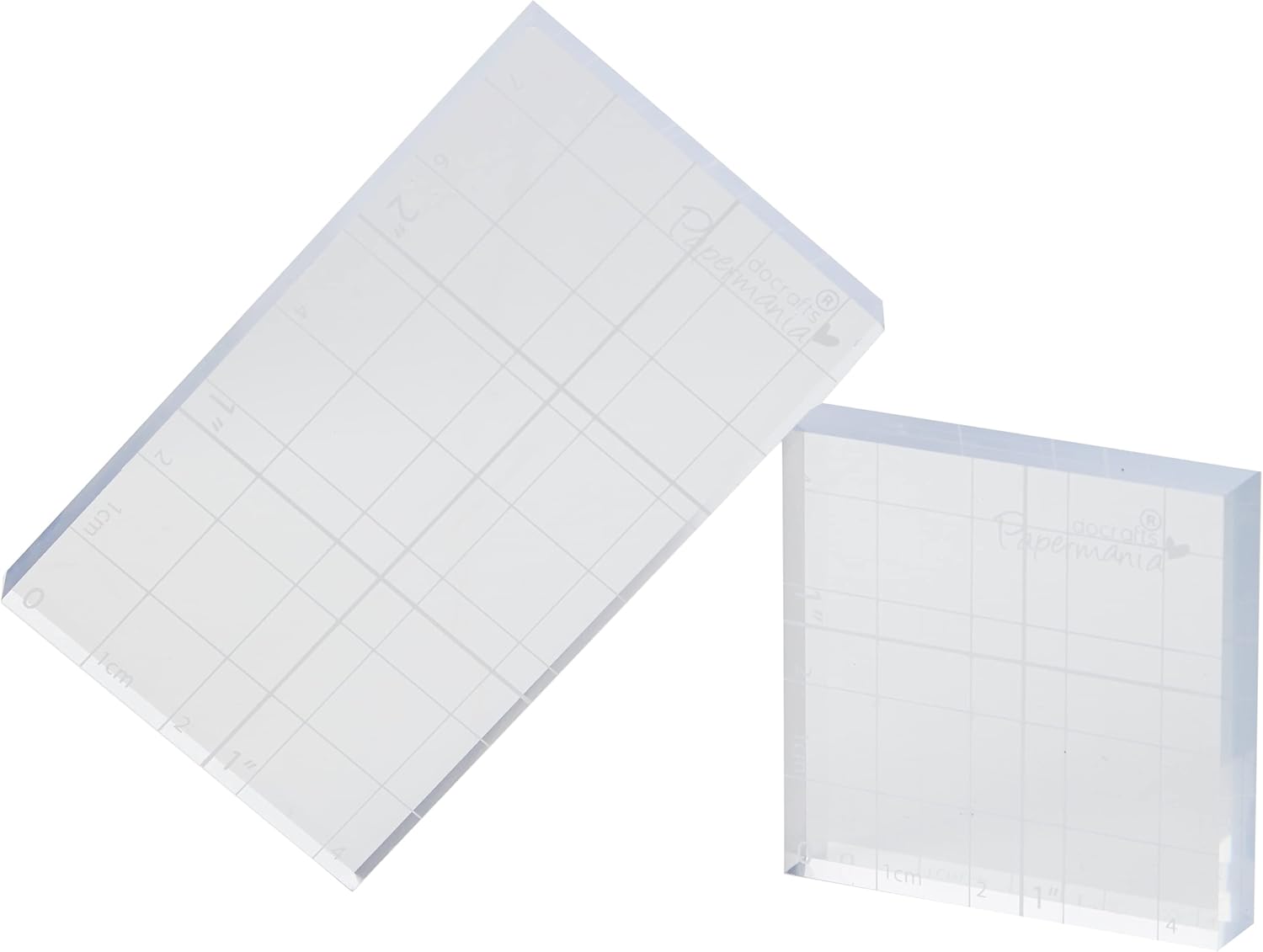 Papermania Stamp Block - Transparent with Grid Lines for Precise Stamping 3