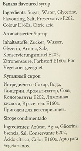 Simply - Banana Syrup Vegan & Nut Free Flavoured Syrup for Coffee, Cocktails, Baking 6