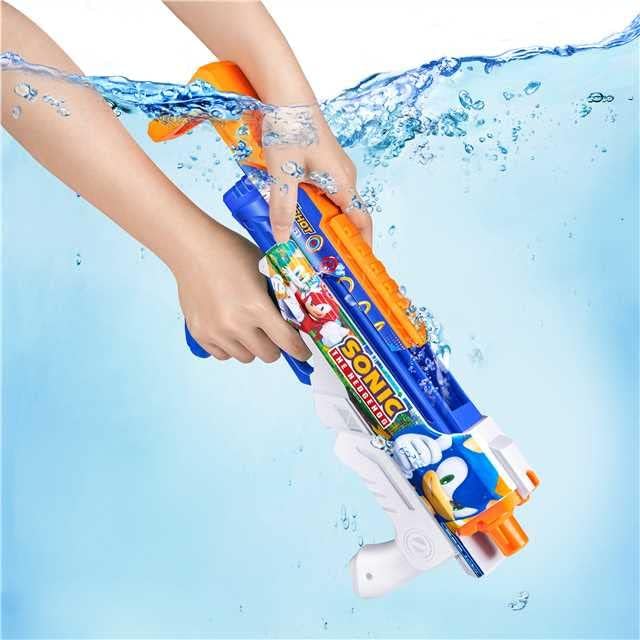 XShot Fast-Fill Skins Sonic The Hedgehog Hyperload Water Blaster - 500ml Capacity, 33ft Range