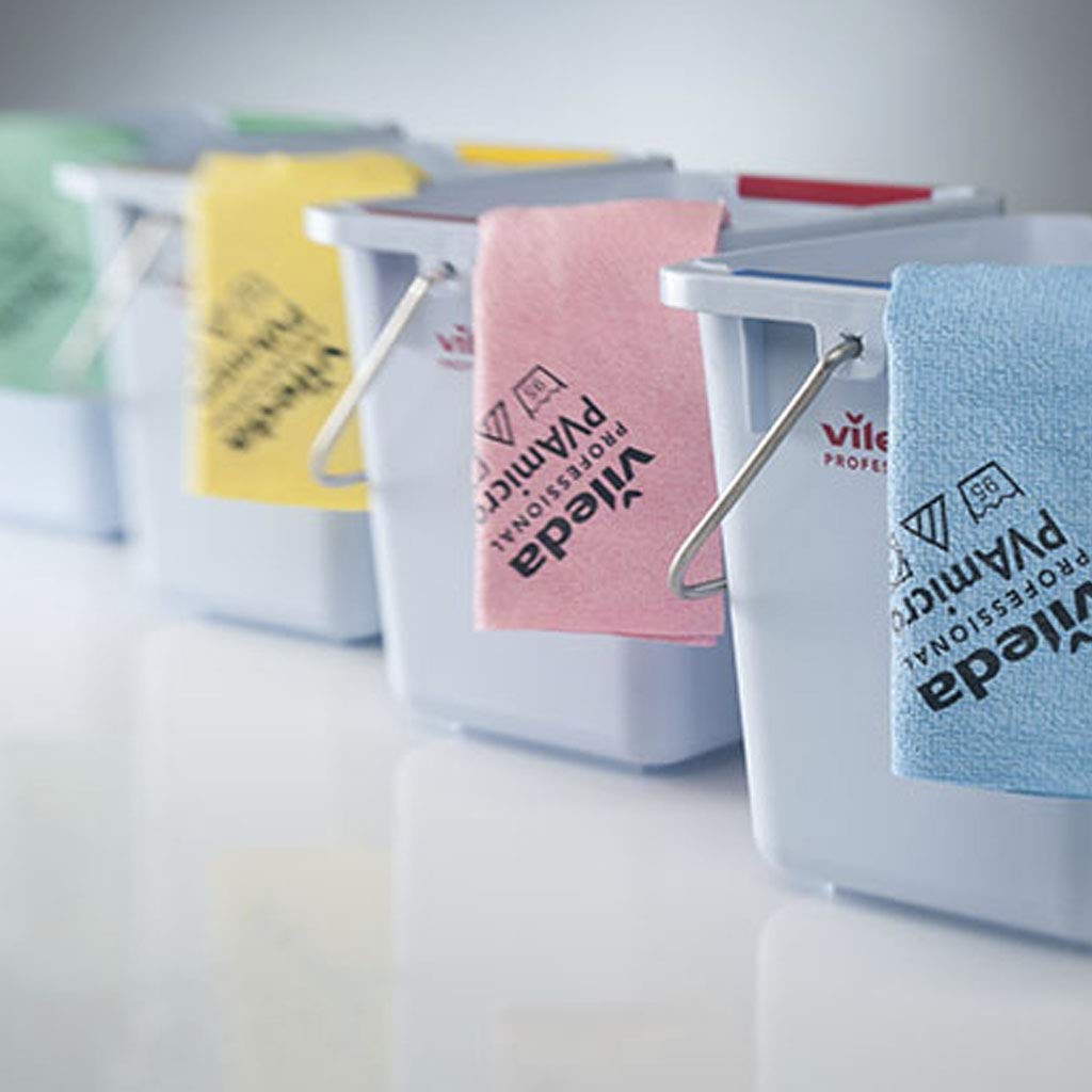 Vileda Professional PVAmicro Cloth, Yellow, Pack of 5